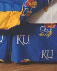 Kansas Jayhawks Printed Dust Ruffle  King by   
