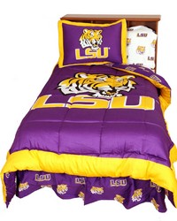 Louisiana State University Tigers Reversible Comforter Set  Queen by   