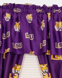 Louisiana State University Tigers Printed Curtain Valance  84 in  x 15 in  by   