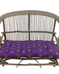 Louisiana State University Tigers Settee Cushion by   