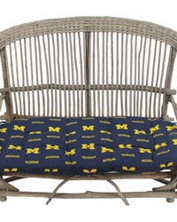 Michigan Wolverines Settee Cushion by   