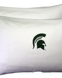 Michigan State Spartans Pillowcase Pair  White by   