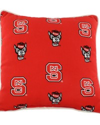 North Carolina State Wolfpack Outdoor Decorative Pillow 16 in  x 16 in  by   