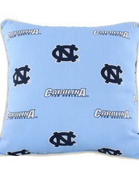 North Carolina Tar Heels Outdoor Decorative Pillow by   