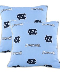 North Carolina Tar Heels Outdoor Decorative Pillow Pair by   