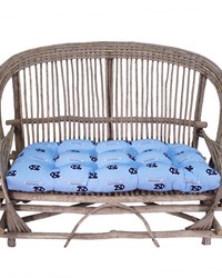 North Carolina Tar Heels Settee Cushion by   