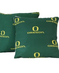 Oregon Ducks 16 in  x 16 in  Decorative Pillow  Includes 2 Decorative Pillows by   