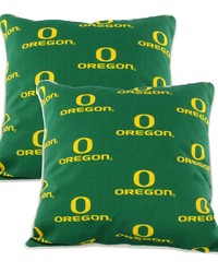 Oregon Ducks Outdoor Decorative Pillow Pair  2 16 in  x 16 in  Pillows by   
