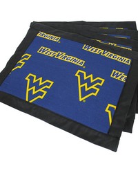 West Virginia Mountaineers Placemat w Border Set  of 4 by  Kravet Wallcovering 