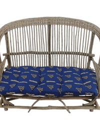 West Virginia Mountaineers Settee Cushion by  Kravet Wallcovering 