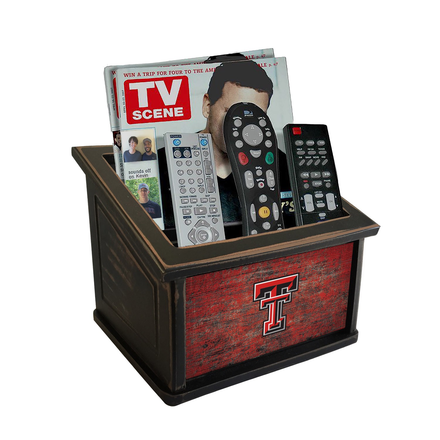 Texas Tech Media Organizer Sports Decor