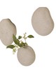 Global Views Pebble Wall Vases Gray