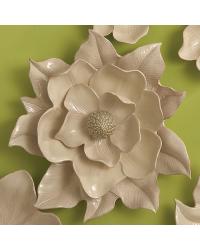 Magnolia Wall Flower Ivory by   