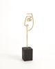 Global Views Scribble Sculpture Father Polished Brass