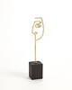 Global Views Scribble Sculpture Father Polished Brass