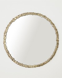 Artiste Round Mirror Brass by   