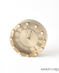 Quartz Clock Brass by   