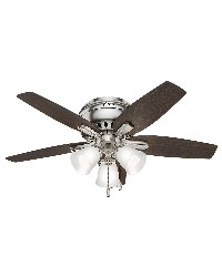 Newsome Low Profile With 3light Kit 42in Brushed Nickel Fan by   