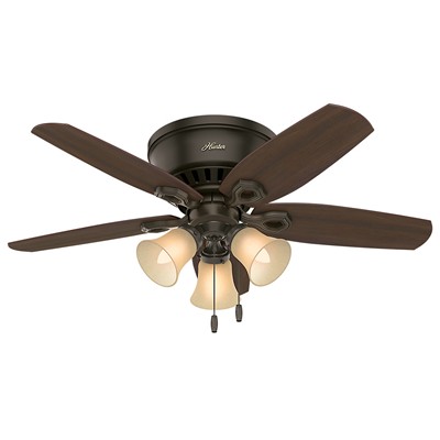 Hunter Fan Co Builder Low Profile New Bronze 42 Inch in new spring 2016 51091 Brown 