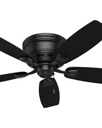 Sea Wind Matte Black Ceiling Fan 48 Inch Damp by   
