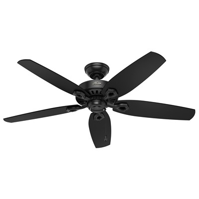 Hunter Fan Co Builder Elite Damp Matte Black Ceiling Fan 52 Inch in new spring 2016 53294 Black 