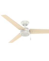 Cassius 52 Inch White Ceiling Fan Damp by   