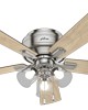 Hunter Fan Co Crestfield Low Profile Brushed Nickel
