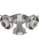 Hunter Fan Co Three Light Fitter Brushed Nickel