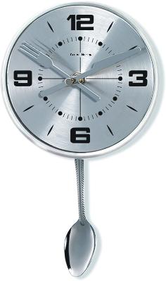 clocks,clock,wall clock,wall clocks,decorative clocks,decorative wall clocks,kitchen clock,modern clock,modern clocks,large clocks Stainless Spoon Pendulum Wall Clock