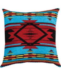 Flame Bright Tapestry Chenille Pillow by   