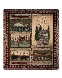 Big Bear Lodge Tapestry Throw by   