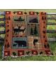 Bear Lodge Tapestry Throw