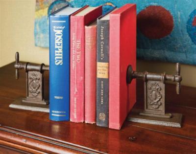 home decor gifts Clamp Cast Iron Book End Set of 2