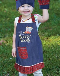 Bossy Boots Girls Apron Set  by   