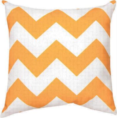 manual home decor Chevron Orange White Outdoor Pillow