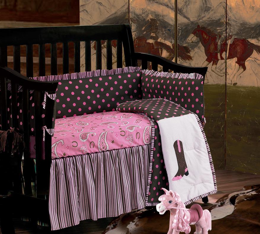 Baby Paisley 4 Piece Crib Set Bedding