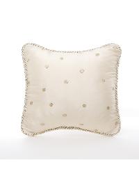 Ava Mocha Dot Pillow by   