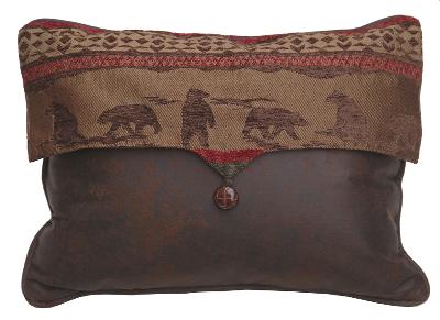 homemax imports,cascade lodge collection,lodge bedding,cabin bedding,rustic bedding,designer bedding,discount bedding,comforter sets,luxury bedding,bedding,cheap bedding,bedding sets,bed linens,bedding collections Cascade Lodge Bear Scene Envelope Pillow