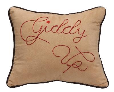 homemax imports,branding irons collection,western bedding,cabin bedding,rustic bedding,designer bedding,discount bedding,comforter sets,luxury bedding,bedding,cheap bedding,bedding sets,bed linens,bedding collections Giddy Up Accent Pillow