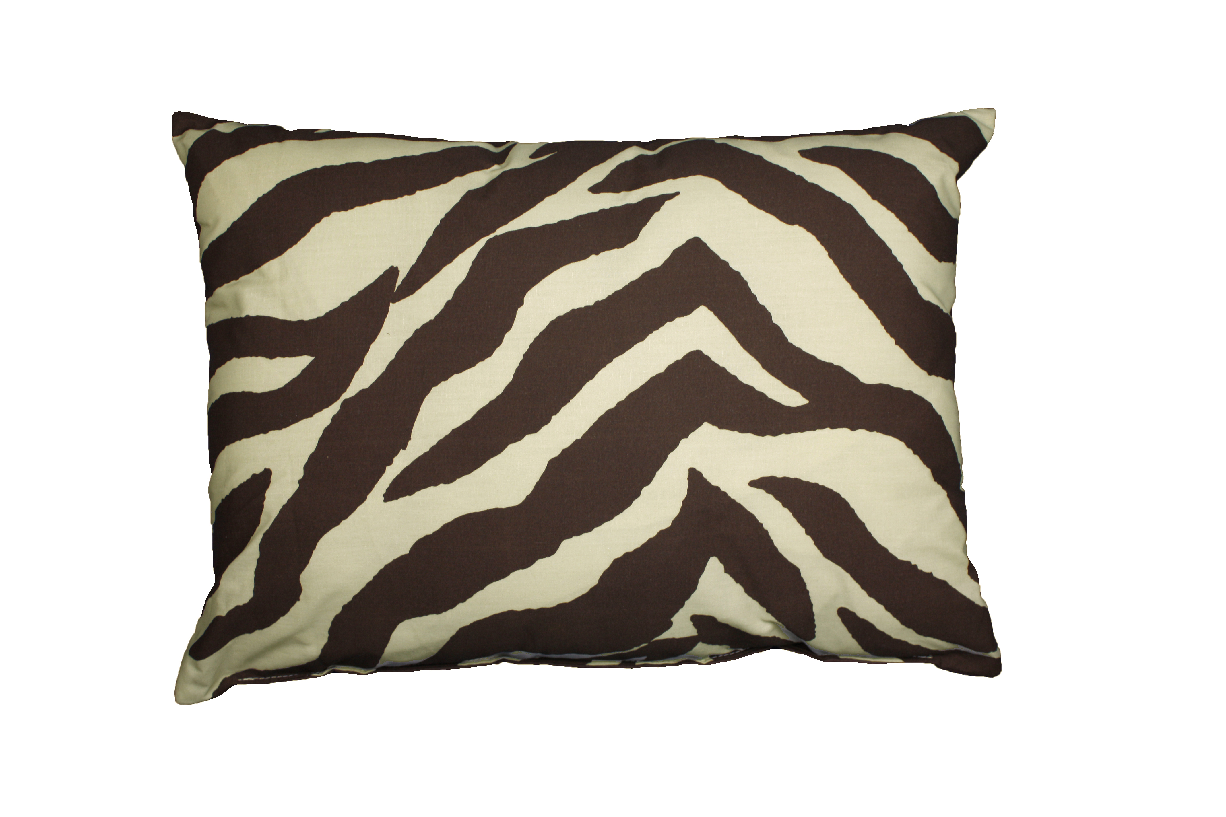 Brown Zebra Oblong Pillow Bedding