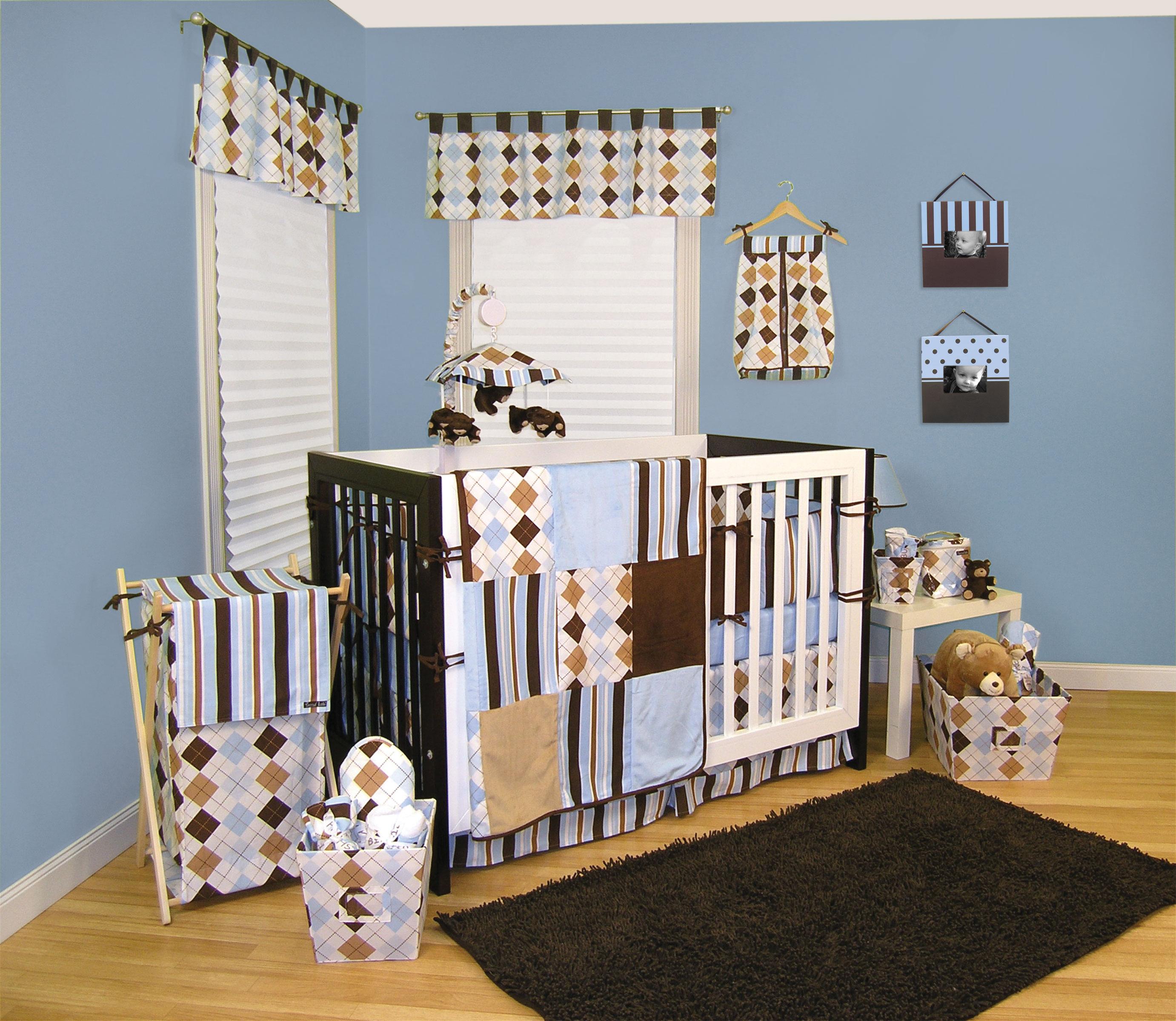 Prep School Blue Crib Bedding Set Bedding