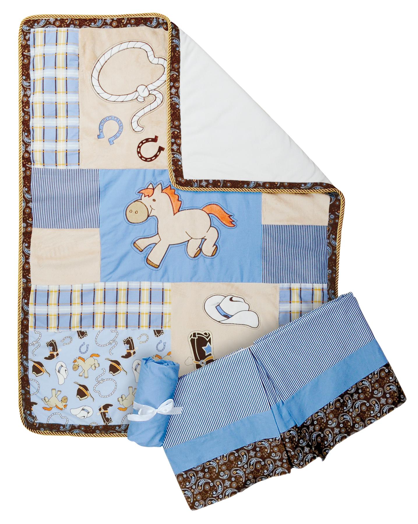 Cowboy Baby 3 Piece Crib Bedding Set Bedding