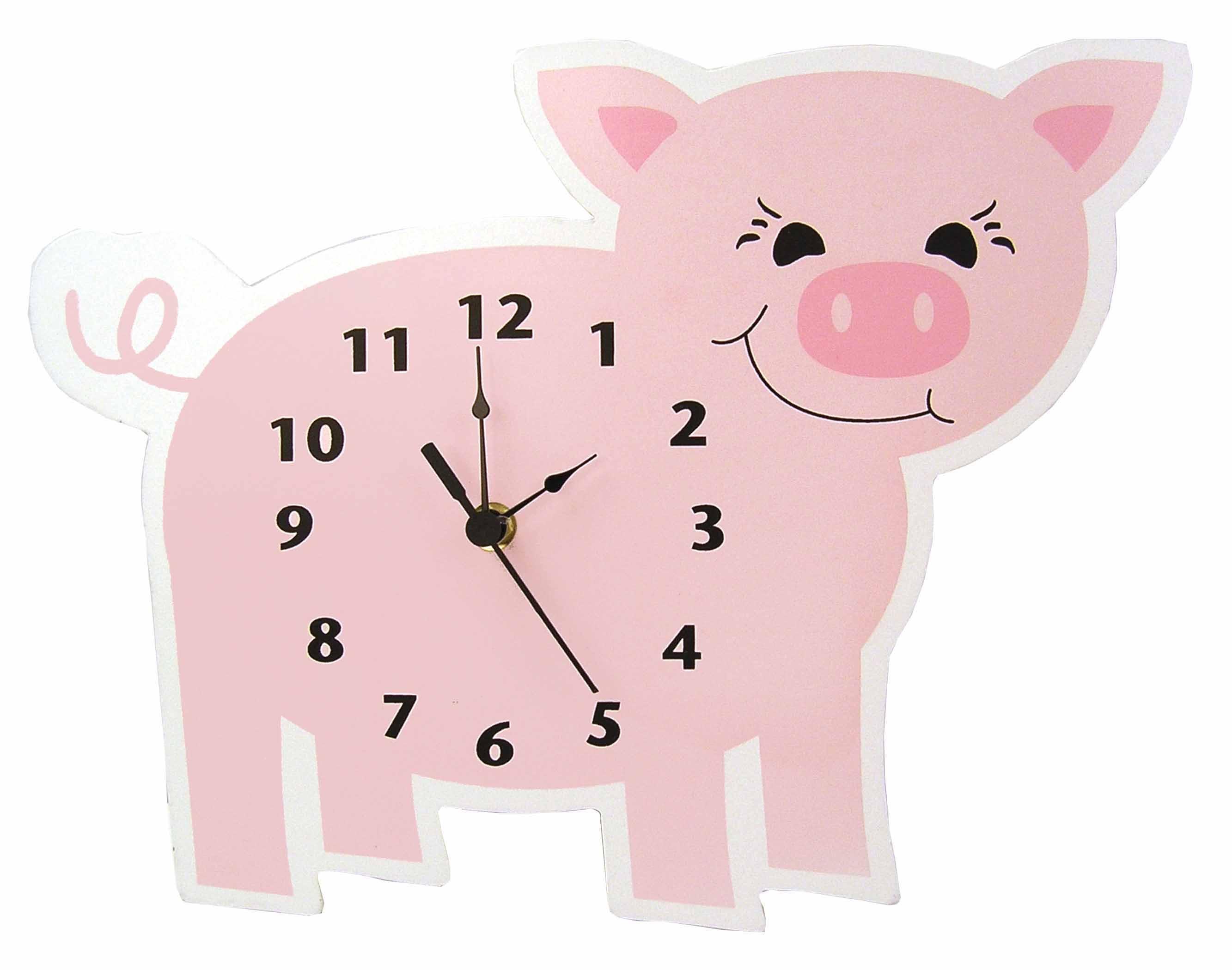 Часы свинка. Часы настенные поросенок. Свинка с часами. Свинья на часах. Циферблат часов поросята.
