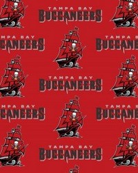 Tampa Bay Buccaneers Cotton Print by   