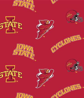 Iowa Cyclones,college fabric,collegiate fabric,college logo fabric,college fleece,fleece fabric,sport fabric