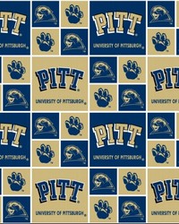 Pittsburgh Panthers Cotton Print by   