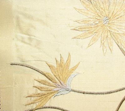 Isadora Champagne in Isadora - Waldorf Beige Silk Medium Print Floral  Floral Silk   Fabric