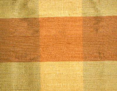 Nikko Clay in Mohini - Nikko Orange Silk Plaid and Tartan Plaid and Check Silk   Fabric