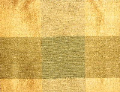 Nikko Harvest in Mohini - Nikko Yellow Silk Plaid and Tartan Plaid and Check Silk   Fabric