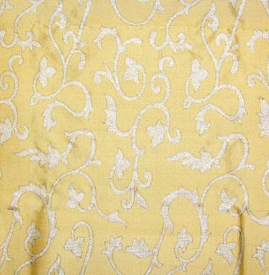 Piccolo Butter in Beacon Hill - Bisio - Piccolo - Trophy Yellow Multipurpose Dupioni  Blend Scrolling Vines  Dupioni Silk  Floral Silk   Fabric